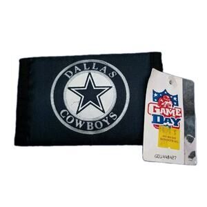 NFL Game Day Dallas Cowboys Hook & Loop Nylon Wallet Star Logo Vintage VTG